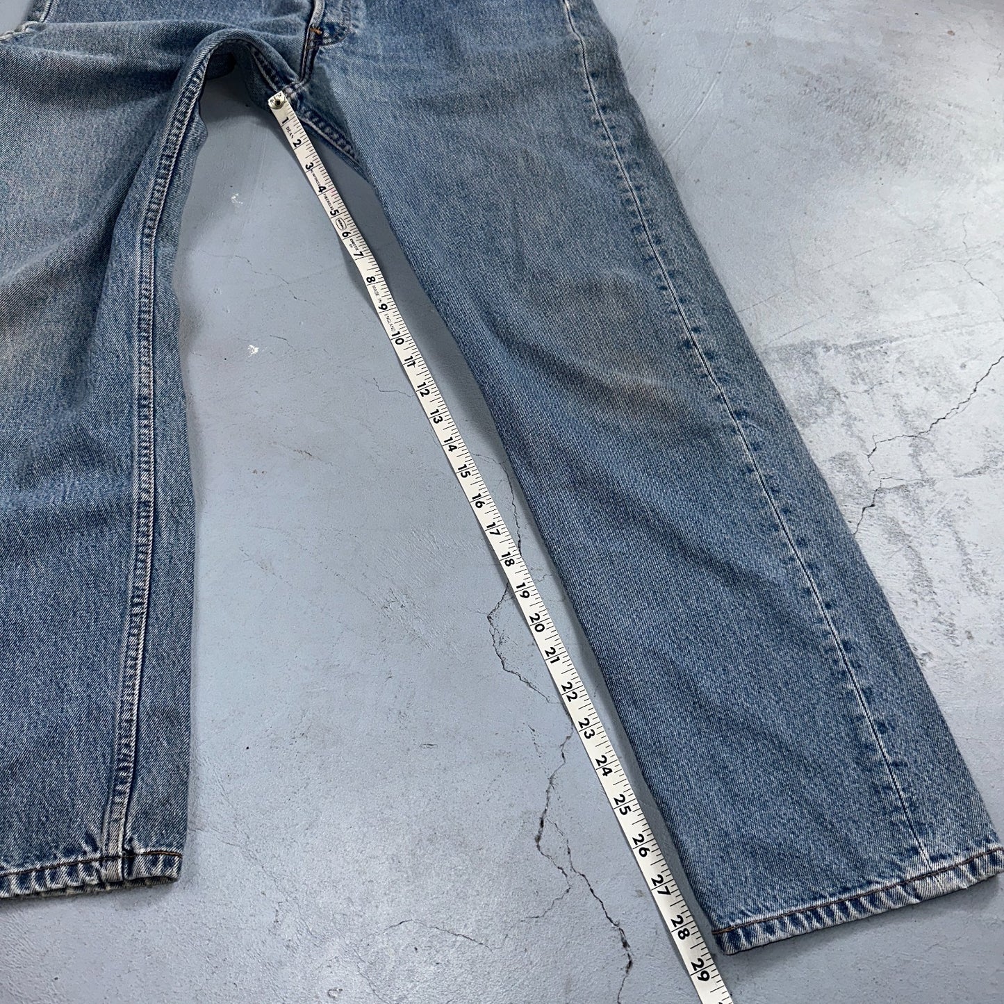 Levis 501 Vintage Y2K 90s XX Straight Leg Jeans Blue Light Wash 33x30 Act 32x29