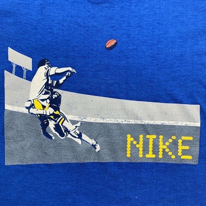 Nike Vintage T Shirt USA Rare Sports Super Bowl Football 80s Sports Geisha Japan