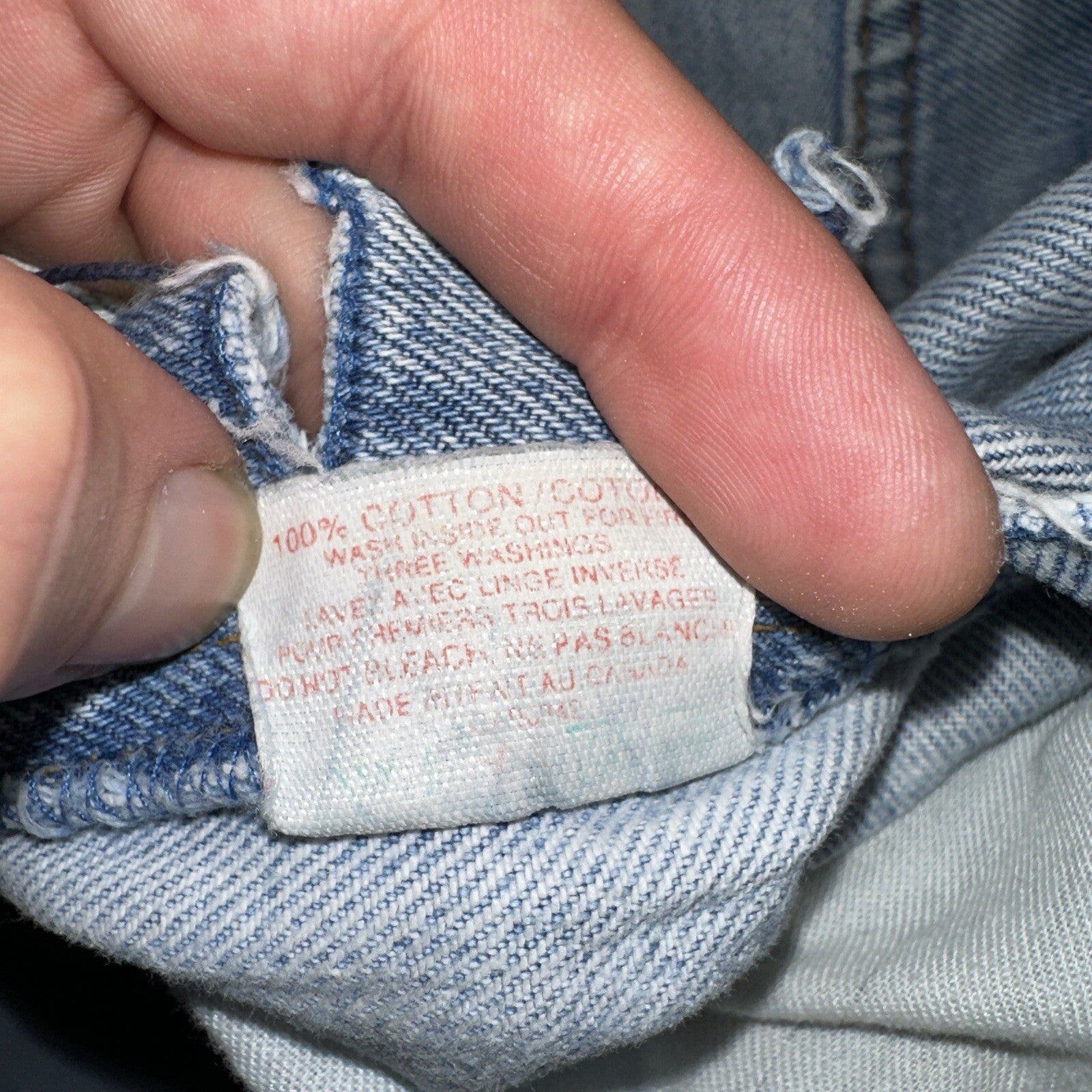 Levis 501 Vintage 90s Straight Leg Jeans 32x30 80s Light Wash Act 28x30 Thrashed