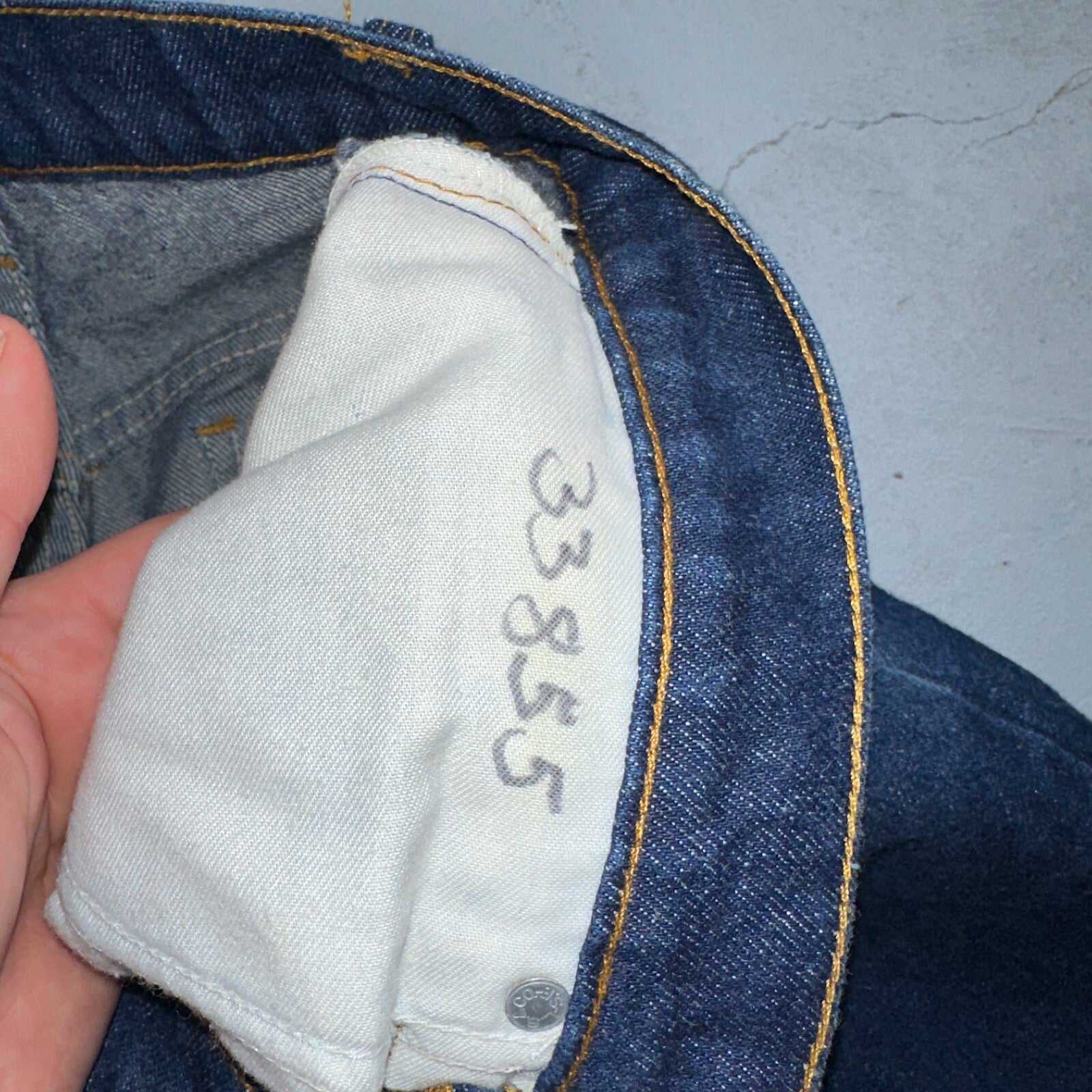 Levis 505 Vintage 80s USA Orange Tab Jeans 30x34 Blue Dark Wash 501 Act 29x28