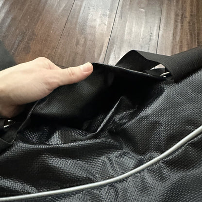 VTG North Face SKI Gear Duffle Gym Bag USA Made Leather Handle Rubber Coated 80s