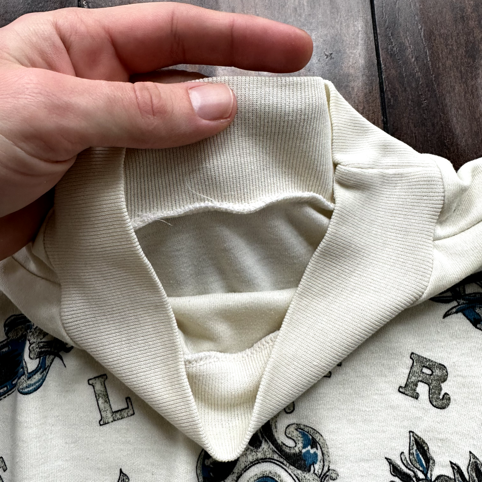 Paris France Victorian Vintage T Shirt Long Sleeve Pattern Blue Cool Rap Music