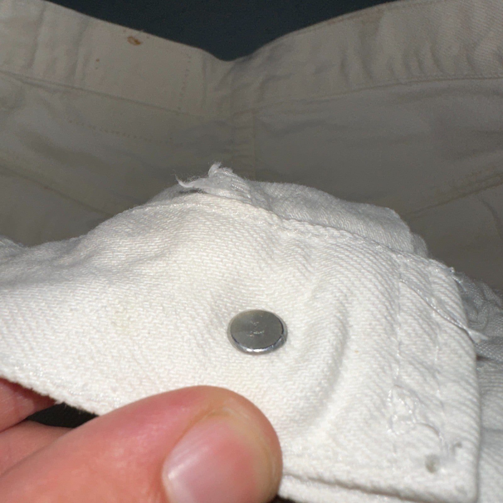 Levis 501 Vintage 80s USA XX Straight Leg Jeans White Light Wash 34x32 Act 31x31