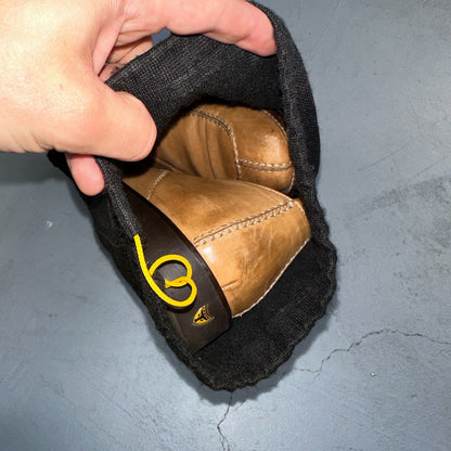 Michael Toschi Mario Men's Lace-up Brown Leather Shoes 8.5 Long Toe Classy