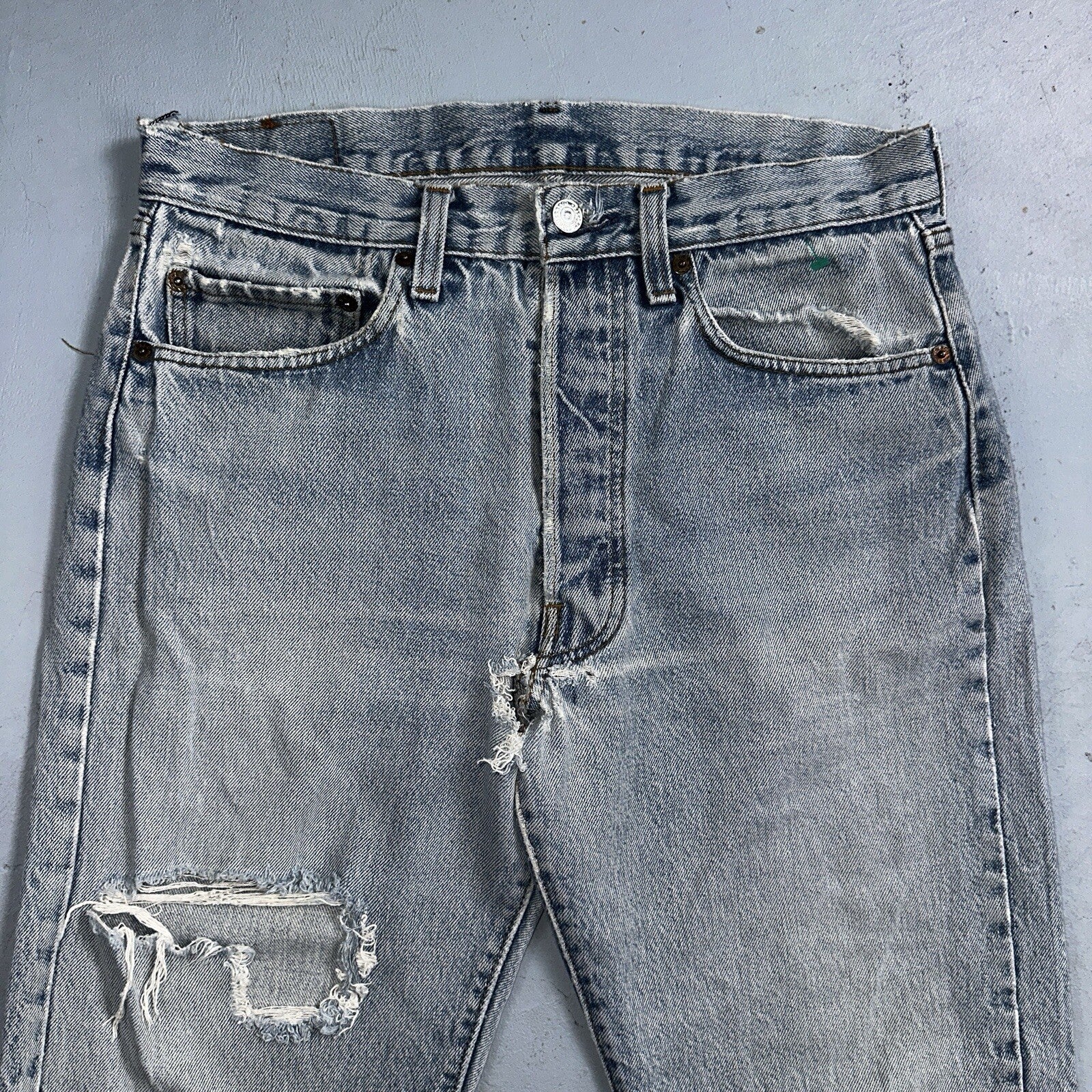 Levis 501 Vintage 80s USA XX Straight Leg Jeans 33x30 Altered Skinny Act 30x33