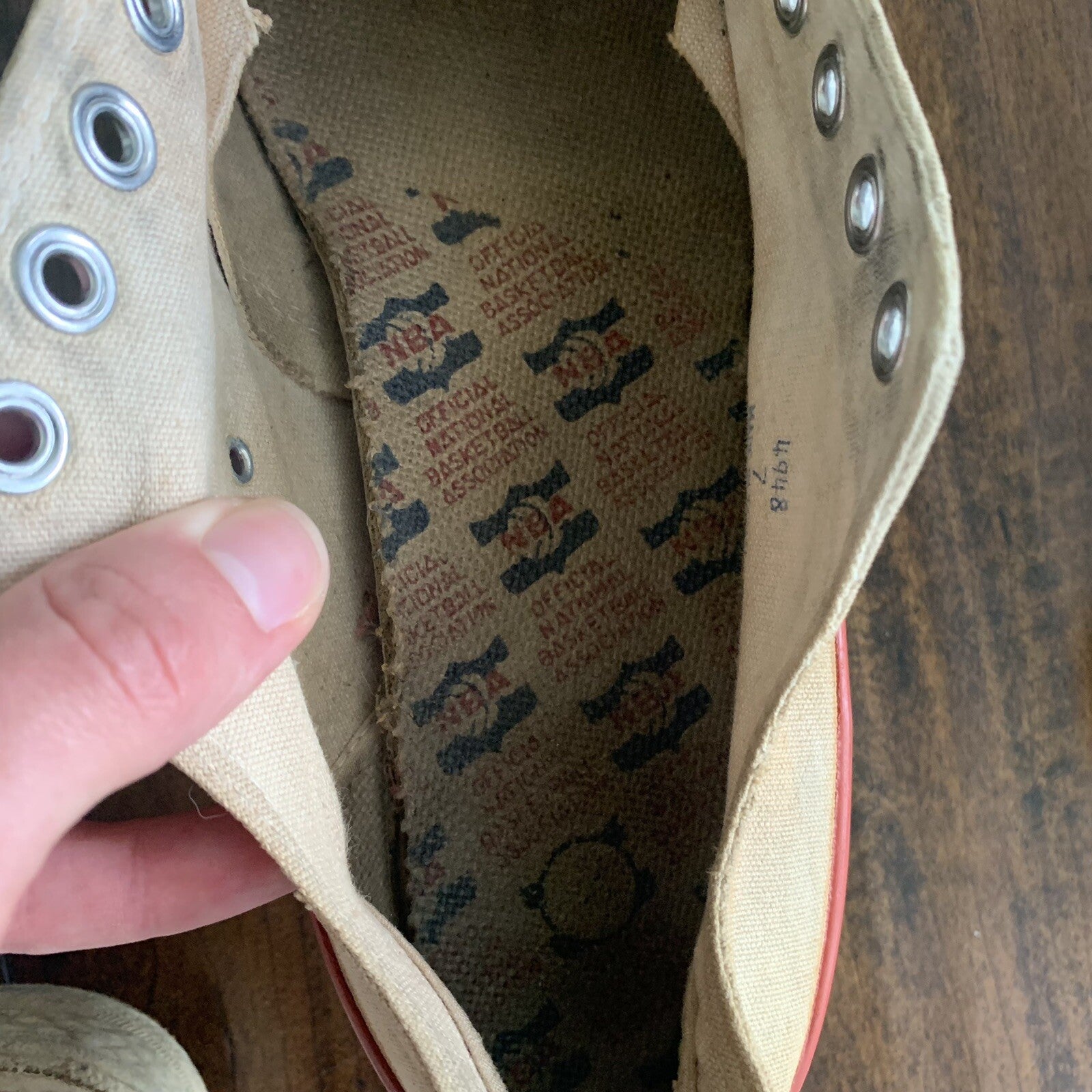 Vintage 60s 70s NBA CONVERSE Chuck Taylor All Star Blue Label RARE USA Japan 73