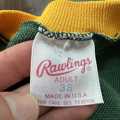 VTG USA Rawlings Green MLB Miami Oregon Baseball Jersey 38 1970s Killian 25