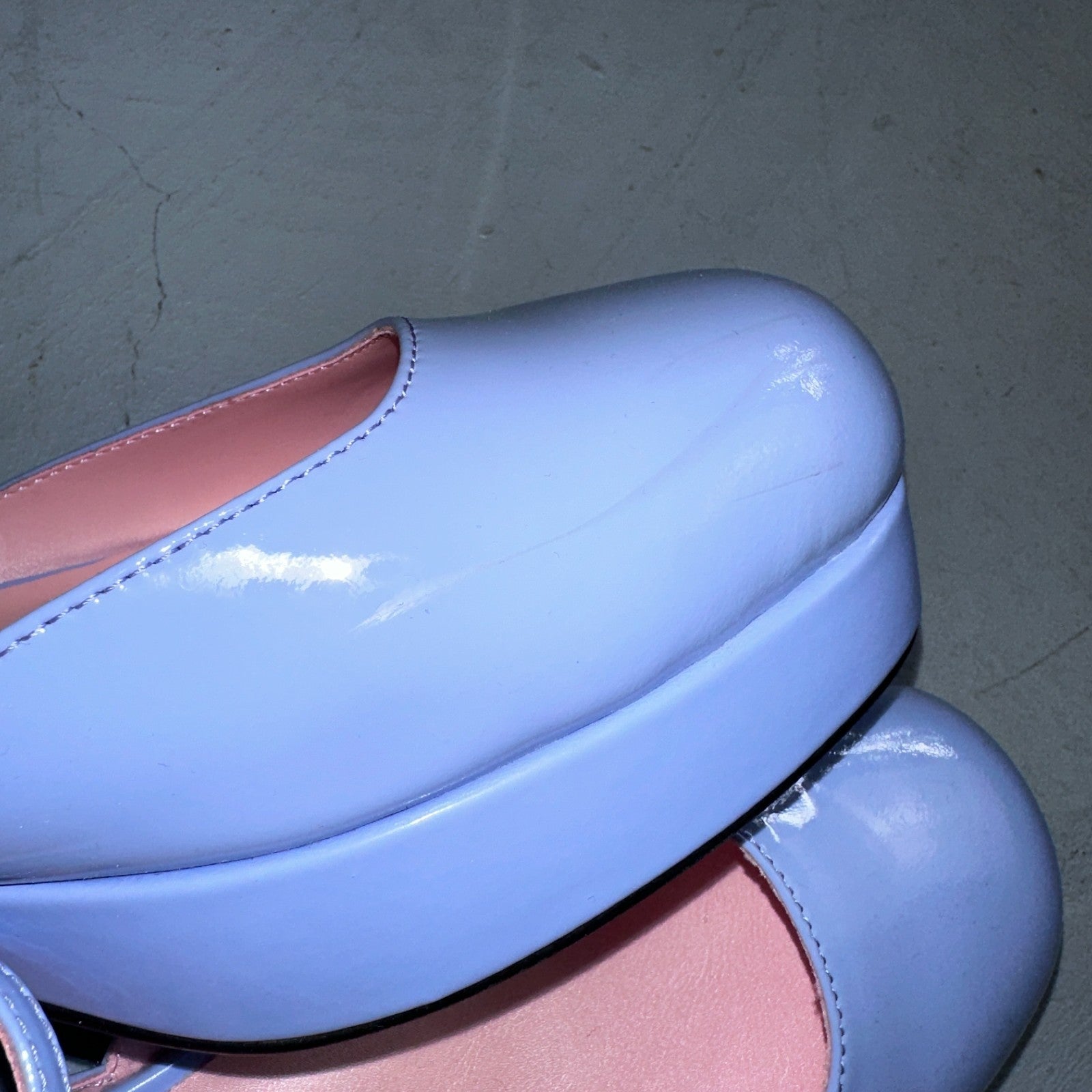 Jeffrey Campbell Ecolier Platform Pump Maddison Mary Jane Blue Platform Shoes