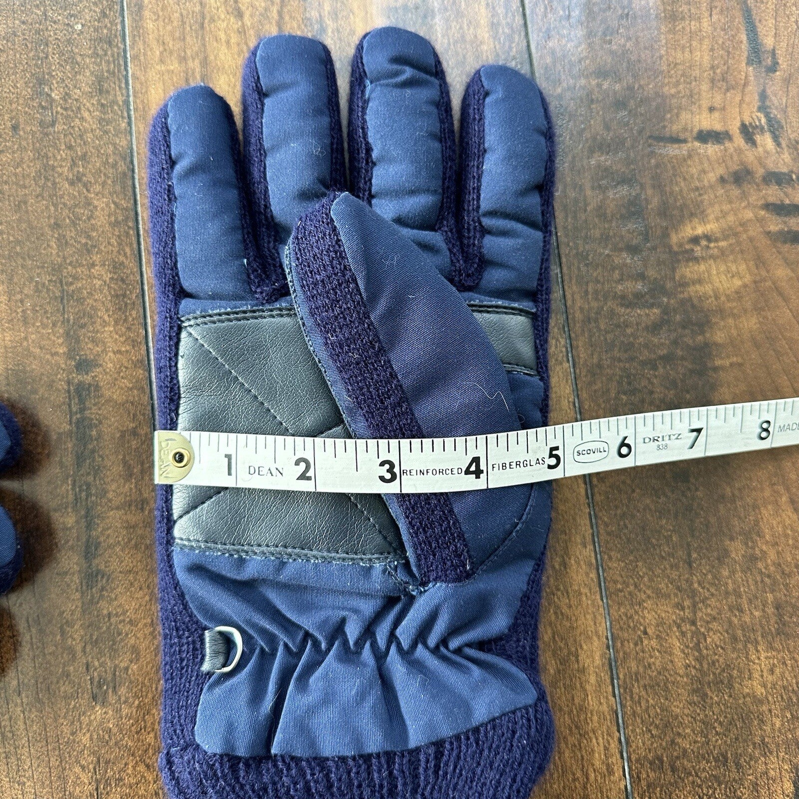 Vtg 80s 90s Thinsulate Winter Ski Skiing Snowmobile Snow Blue GLOVES