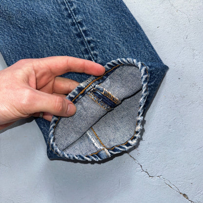 Levis 501 Vintage 80s USA XX Straight Leg Jeans Blue Med Wash 30x36 Act 27x31