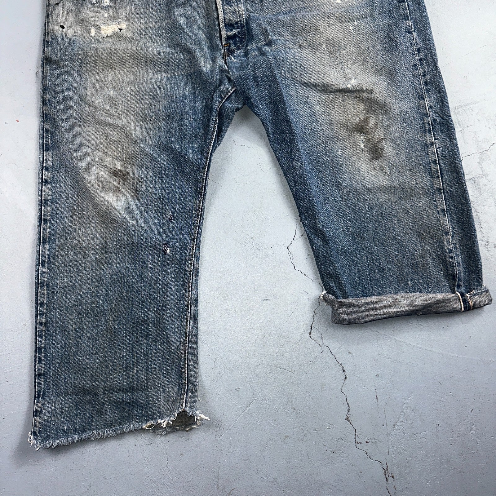 Levis 501 Vintage 70s SS Redline Selvedge USA XX Jeans Med Wash 48x30 Act 43x22
