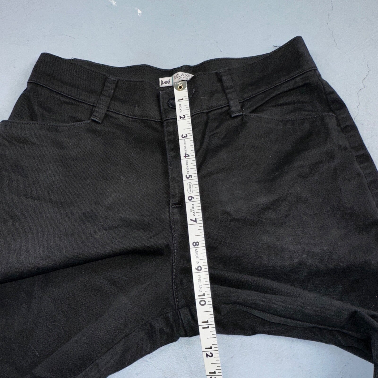 Lee Relaxed Fit Jeans Women's Size 4 Medium Black Straight Denim Y2K Work Wear