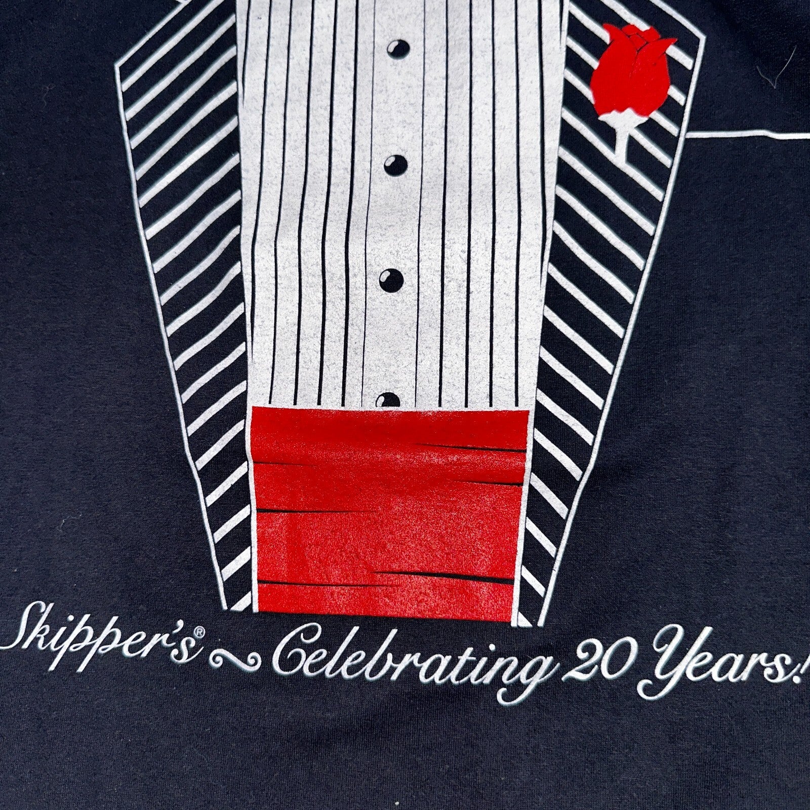 Tuxedo Black Hanes 80s VTG T Shirt 1980s Funny Joke Graphic Suit Tie Dressy