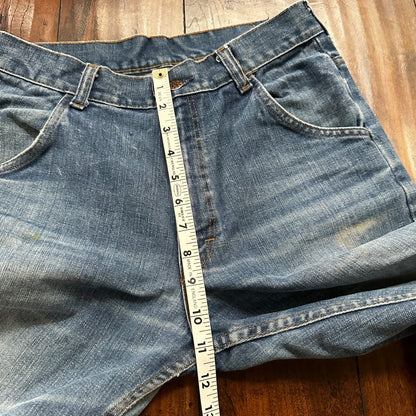 VTG Sears Put On 70s Pants 32x33 501 Bell Bottom Flare Rockabilly Cowboy 28x31