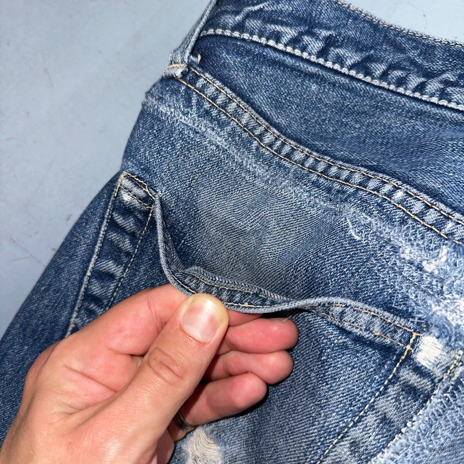 Levis 501 XX Big E Vintage 50s Redline Selvedge USA XX Reworked Jeans 29x29