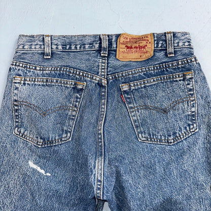 Levis 501 Vintage 90s USA XX Straight Leg Jeans Blue Med Wash 31x34 Act 29x32