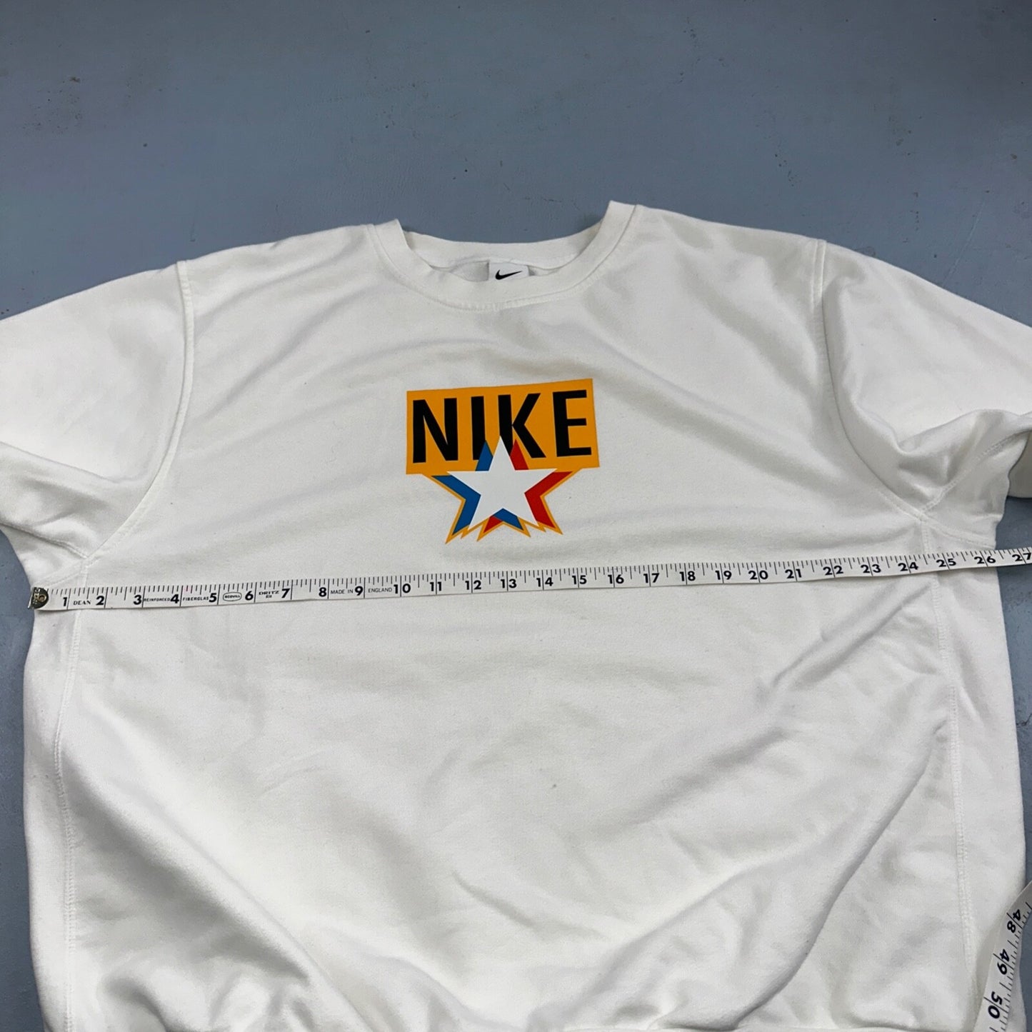 Nike Mens Sweatshirt Dri-Fit Pullover Sz XL White Cream Sweater DV7974-133