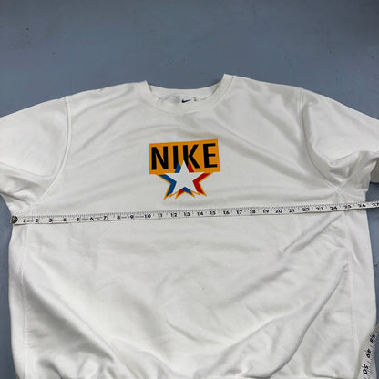 Nike Mens Sweatshirt Dri-Fit Pullover Sz XL White Cream Sweater DV7974-133