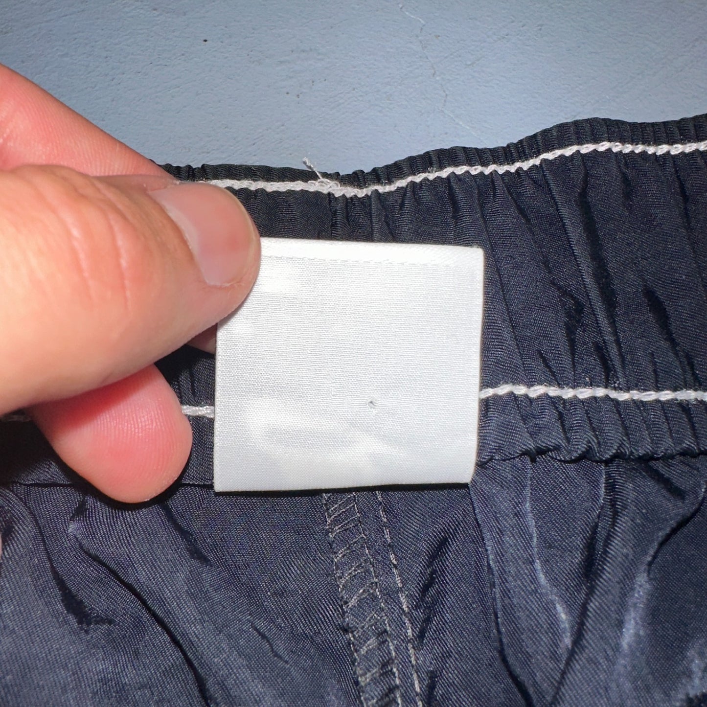 Nike Sportswear Swoosh Baggy Track Pants Womens M High Rise DM6209-010 Black