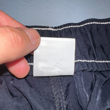 Nike Sportswear Swoosh Baggy Track Pants Womens M High Rise DM6209-010 Black