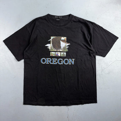 Oregon Eagle VTG T Shirt Forest Hiking USA Travel Portland Animal Hawks Y2K