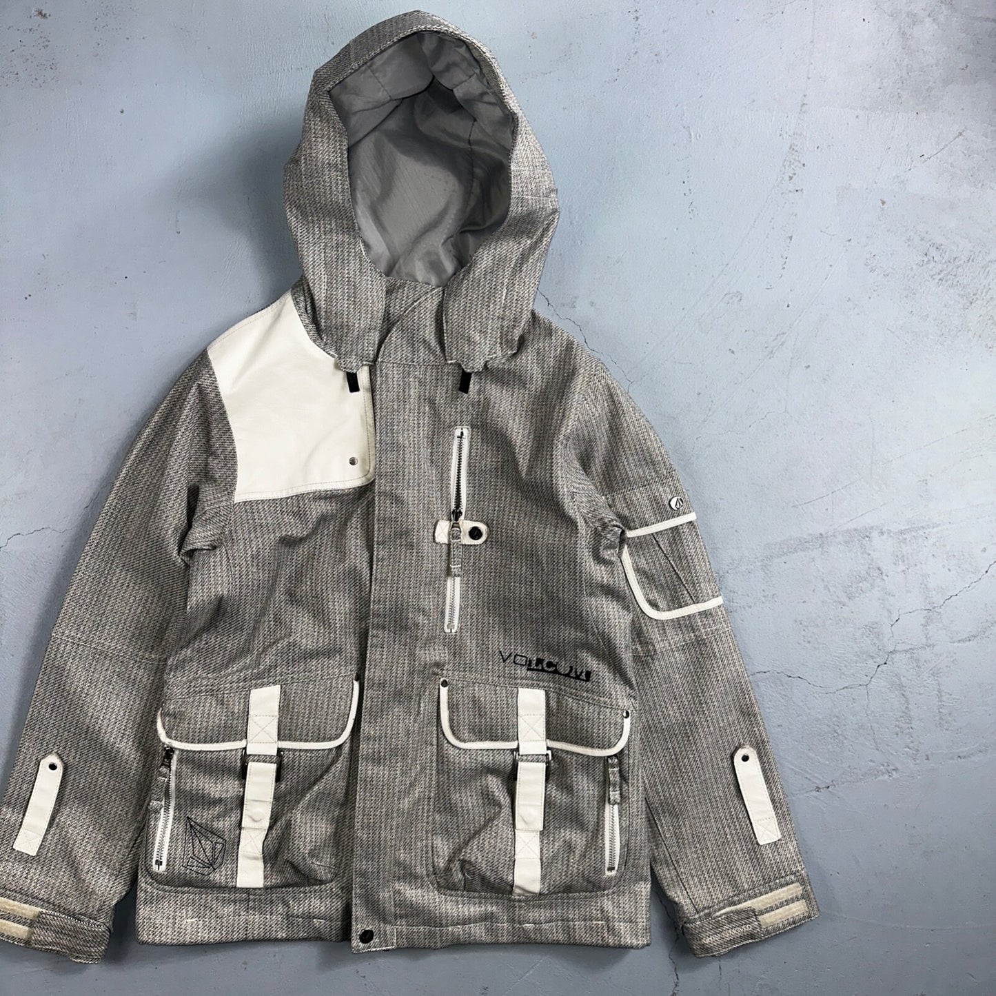 Volcom Snowboarding Jacket Men's Size Small Transition Parka Gray Ski