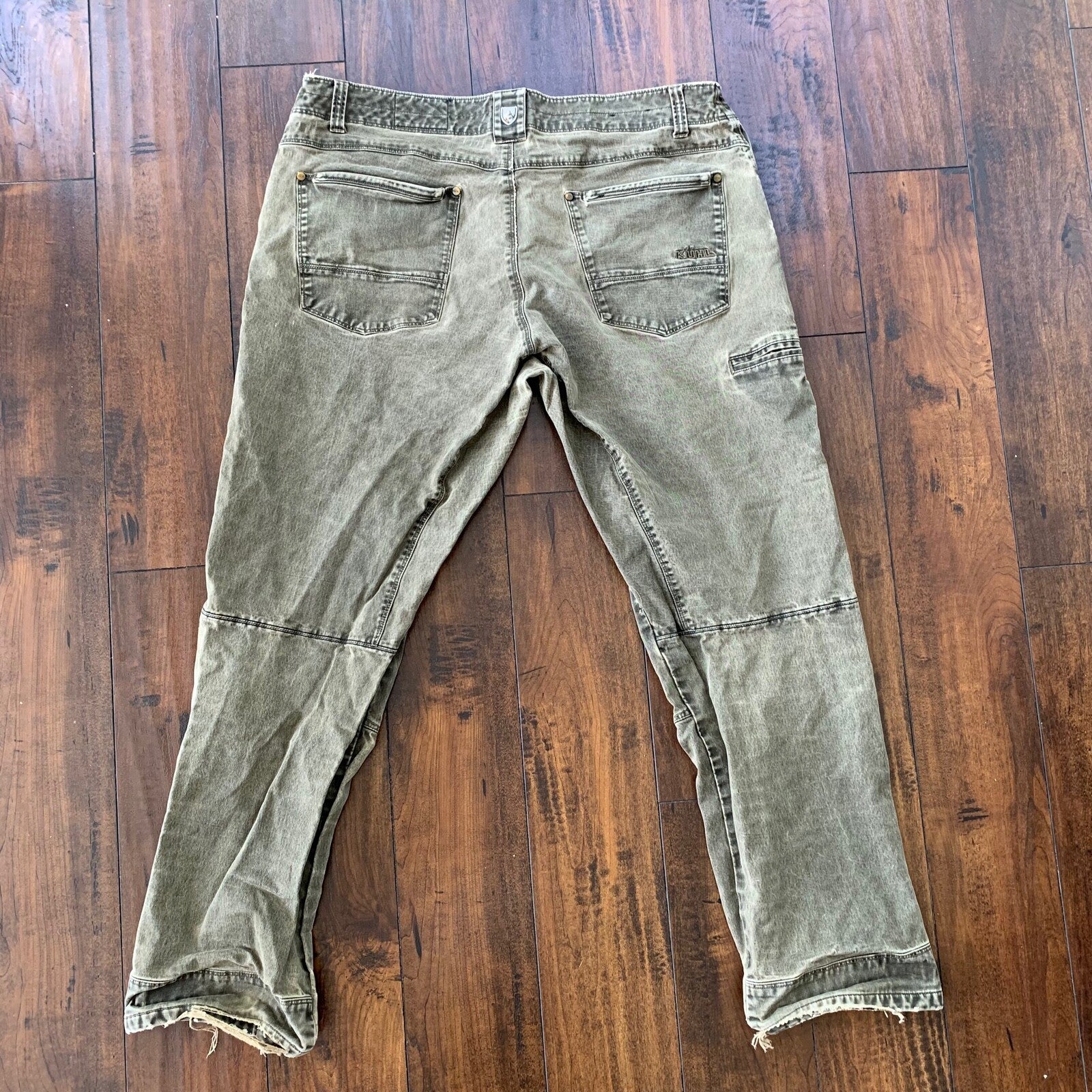 KUHL Rydr Canvas 5-Pocket Outdoor Hiking Pants Men’s Size 40X32 Brown Distressed