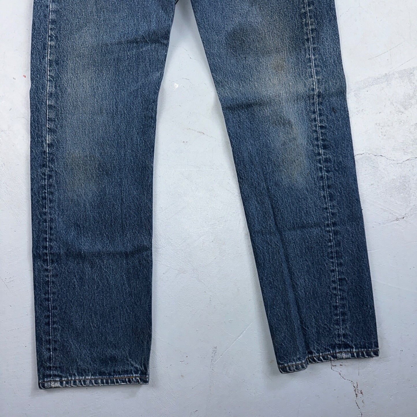 Levis 501 Vintage 90s USA XX Straight Leg Jeans Blue Med Wash 34x34 Act 31x30