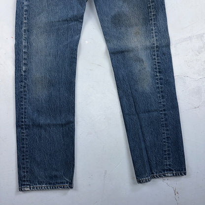 Levis 501 Vintage 90s USA XX Straight Leg Jeans Blue Med Wash 34x34 Act 31x30