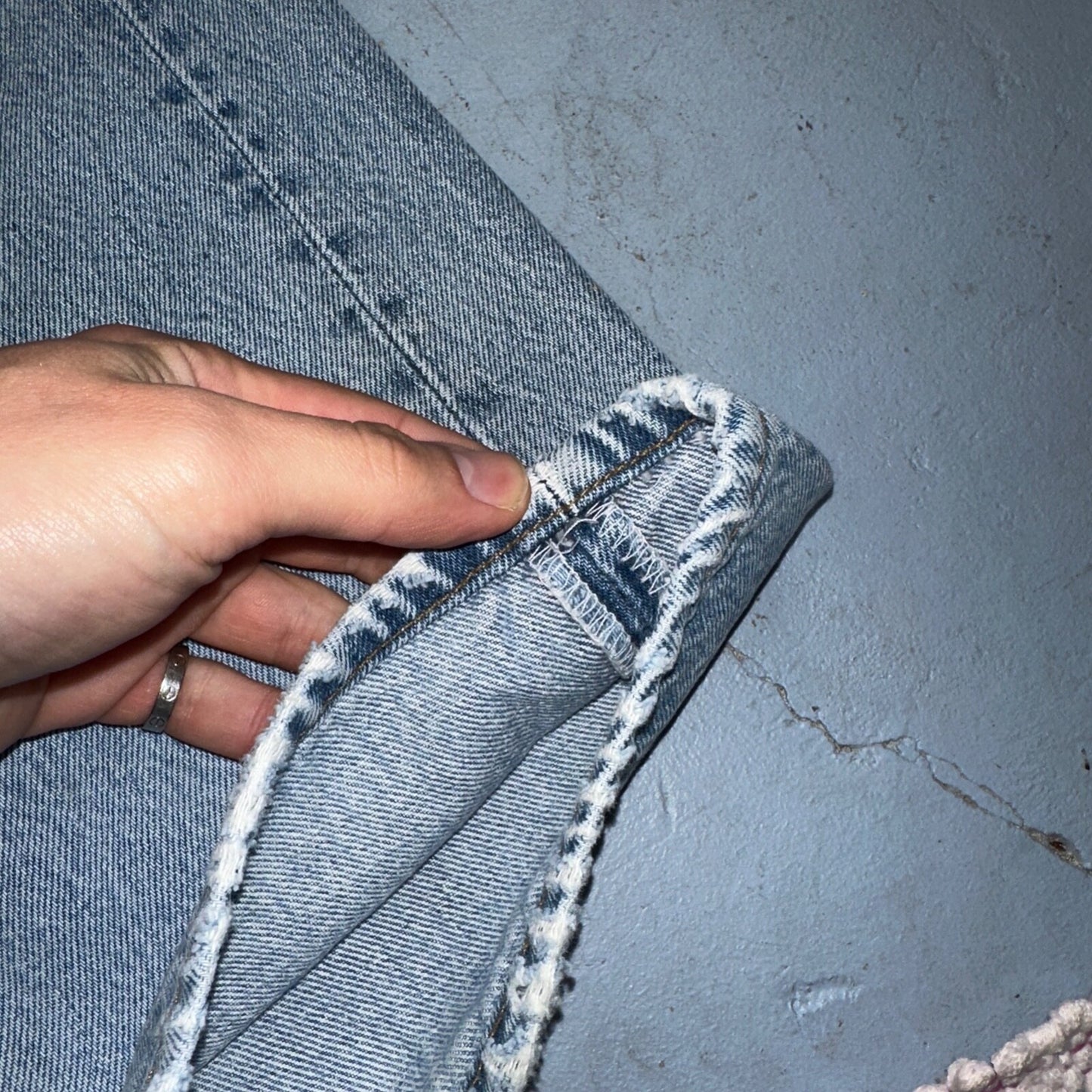 Levis 501 Vintage 80s USA XX 90s Straight Leg Jeans 38x34 Light Wash Act 34x29