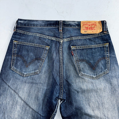 Levis 501 Vintage Y2K XX Straight Leg Jeans Blue Med Wash 34x34 Act 32x30