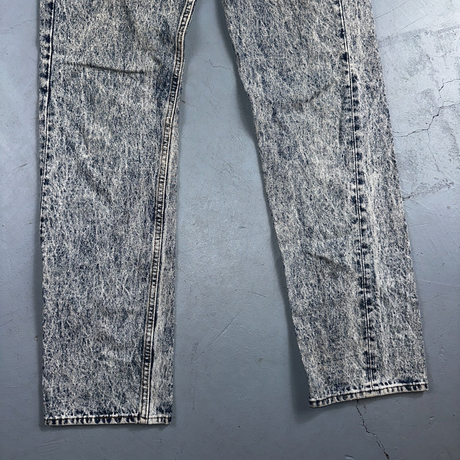 Levis 501 Vintage 80s USA XX Straight Leg Jeans Blue Acid Wash 32x34 Act 31x33