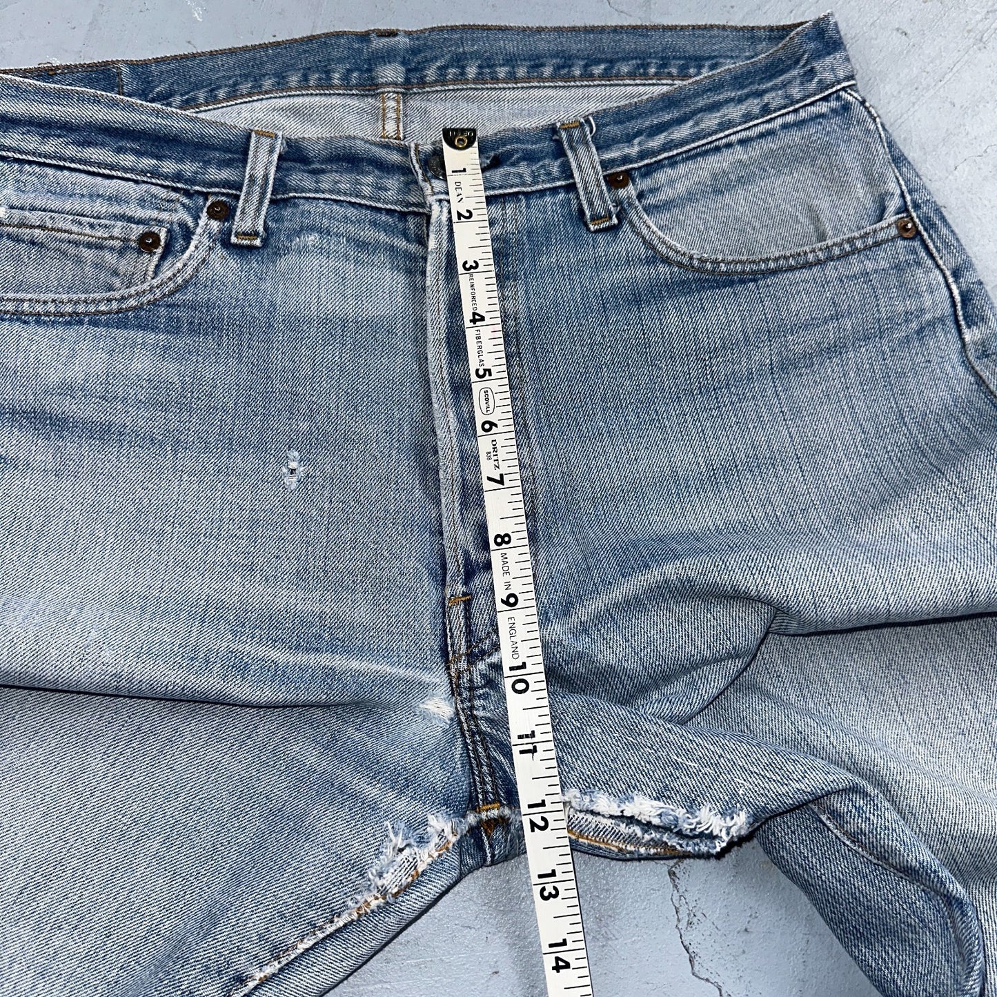 Levis 501 Vintage 80s Redline Selvedge USA XX Jeans Light Wash 36x36 Act 34x30