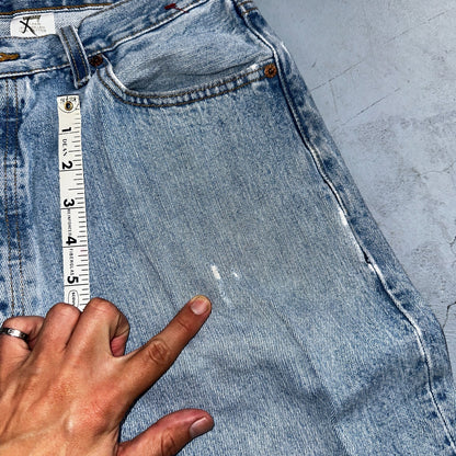 Levis 501 Vintage Y2K 90s XX Straight Leg Jeans Blue Light Wash 35x32 Act 32x29