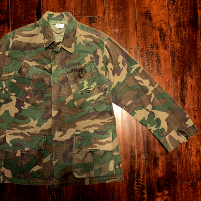 USMC 1968 Military Camouflage Wind Resistant Poplin Coat Camo Jacket Alpha 60s