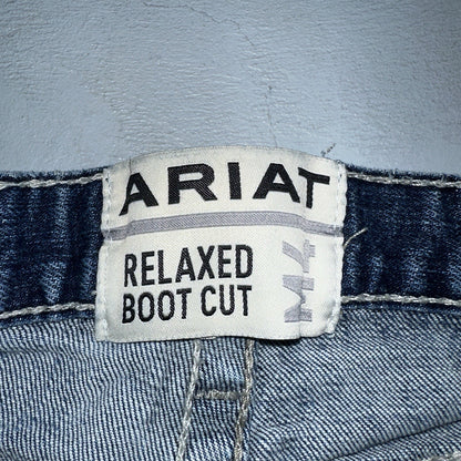 Ariat Jeans Mens 33x34 Blue M4 Boot Cut Relaxed Coltrane Jeans Denim Medium Wash
