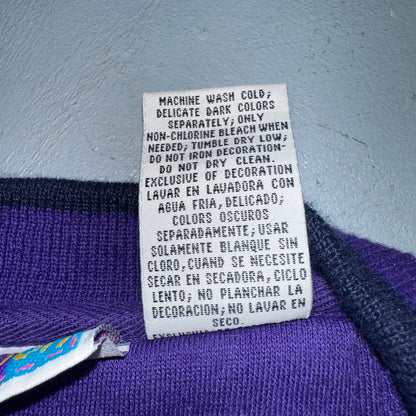 Pooh VTG Acrewood Purple Crew Neck Sweatshirt XL Embroidered 90s Cute Bear