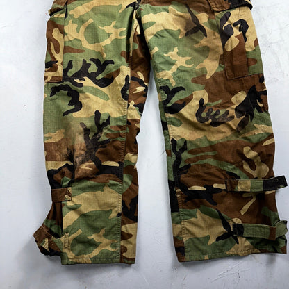 US Army Air Overgarment Chemical Protective Trousers Woodland Camouflage Large