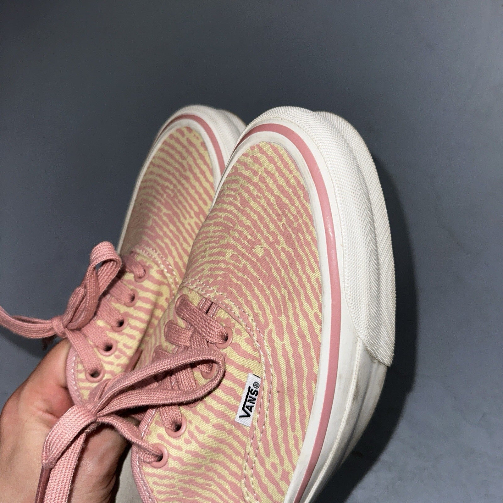 Vans Vault OG Authentic LX Salehe Bembury Spunge Peppercorn Size 12 Pink Tiger