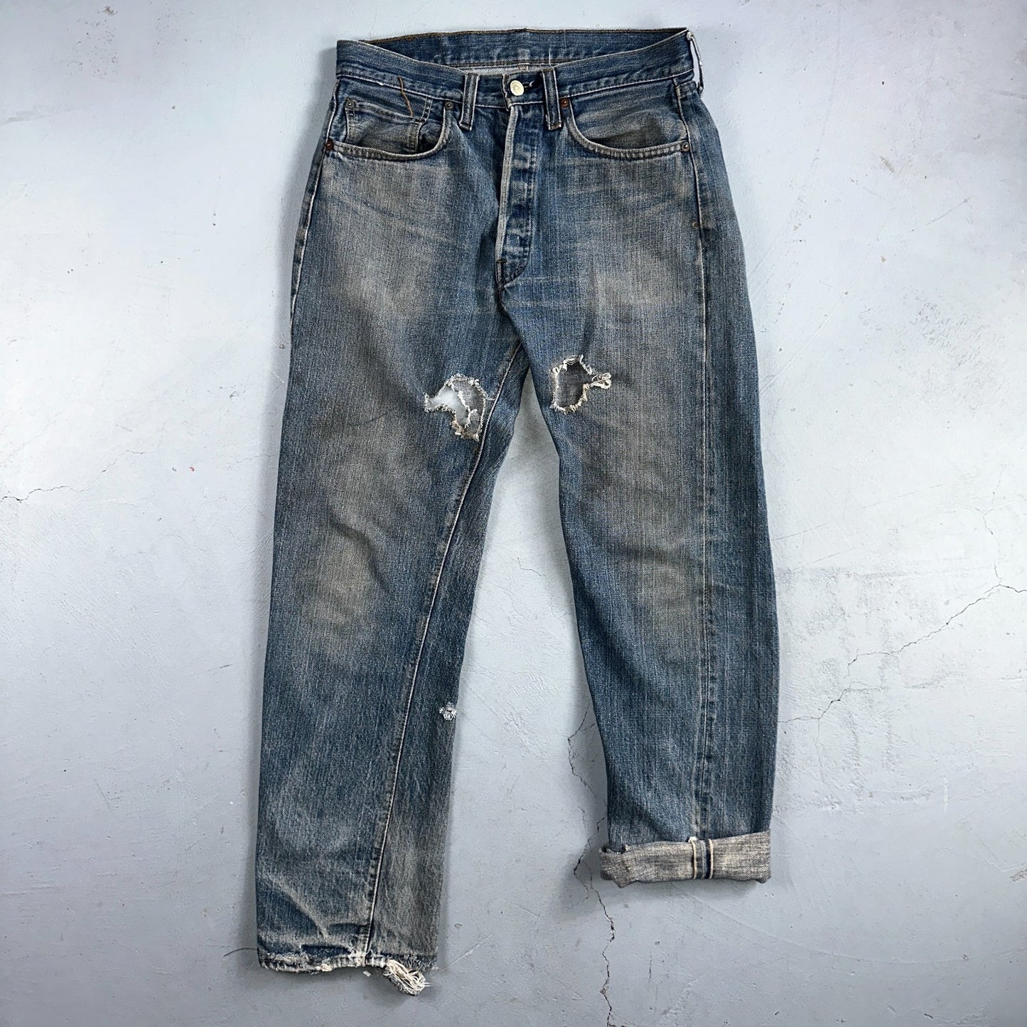 Levis 501 Vintage 70s SS Redline Selvedge USA XX Jeans Med Wash 32x34 Act 30x29