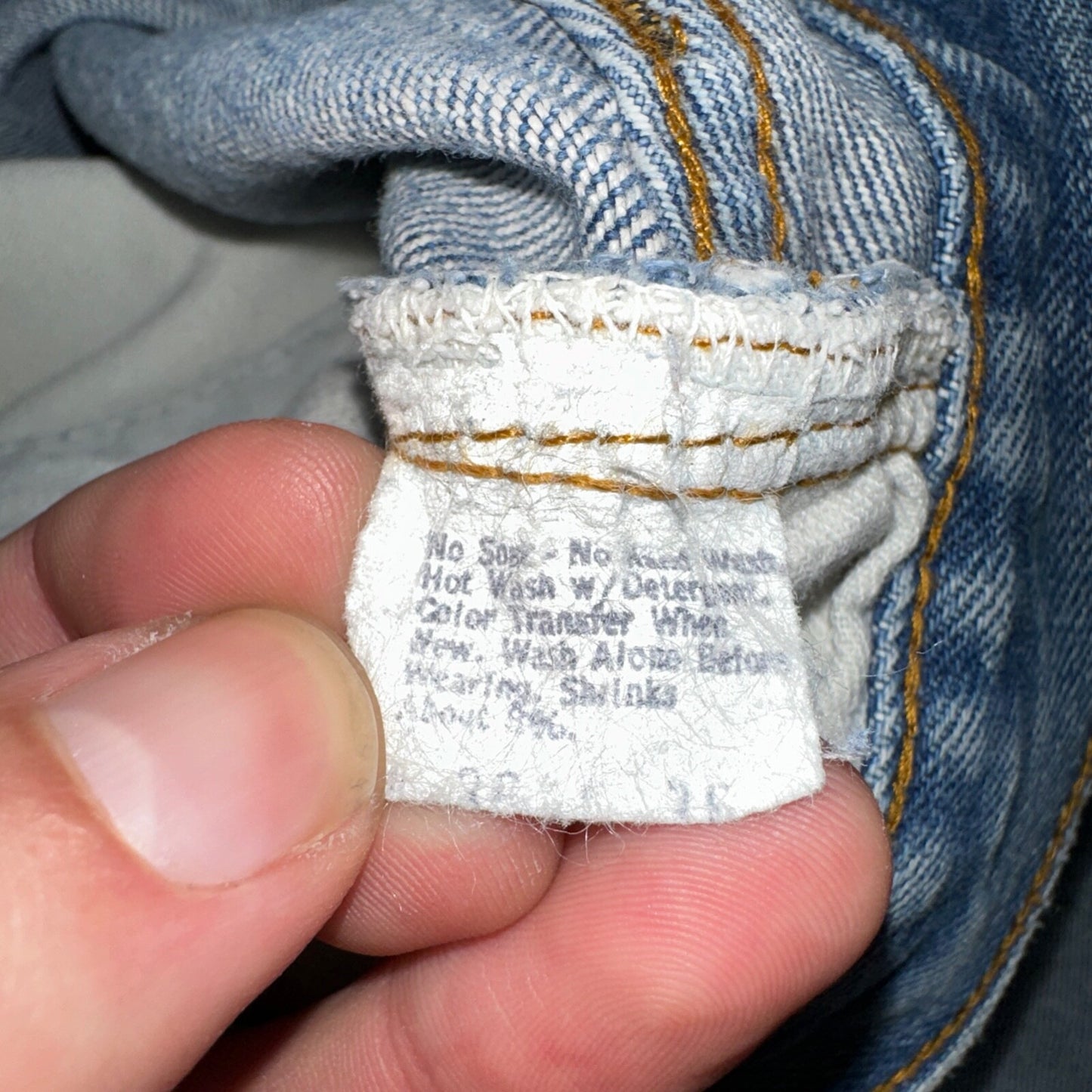 Levis 501 Vintage 80s Redline Selvedge USA XX Jeans Light Wash 36x36 Act 33x32