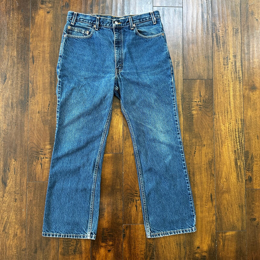 Levis 517 Vintage 90s Med Wash Jeans Boot Cut Mexico Y2K 36x30 Act 34x28