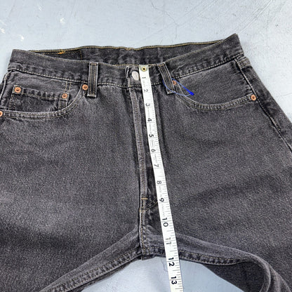 Levis 501 Vintage 90s USA XX Straight Leg Jeans Black Light Wash 33x30 Act 30x29