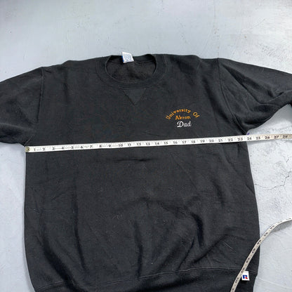 Russell Athletic 2XL Sweatshirt 90s VTG Crewneck USA Black Akron University Dad