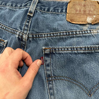 Levis 505 Vintage 90s Straight Leg XX USA Jeans 40x30 Med Wash Act 36x29