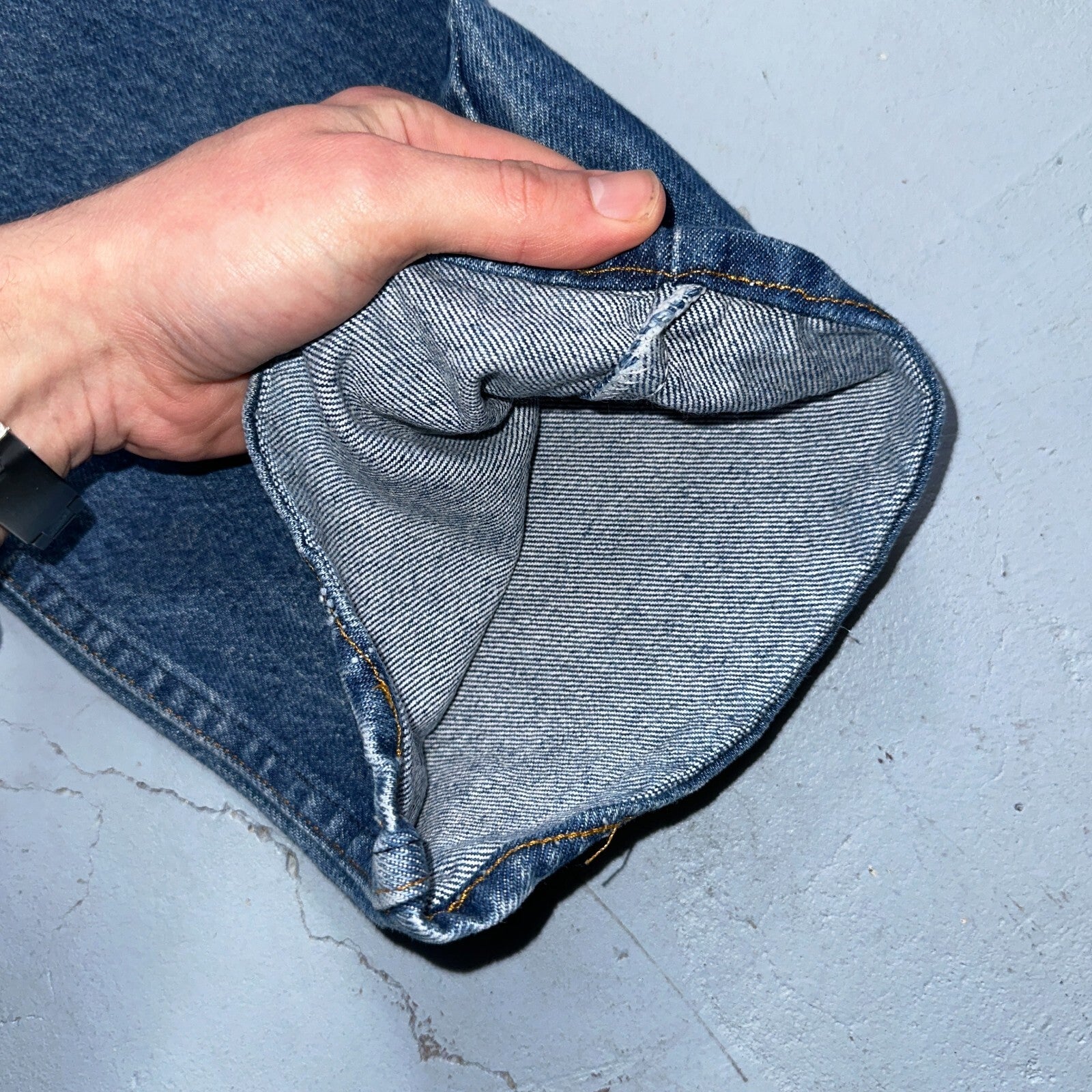 Levis 517 Vintage 80s USA Orange Tab Bootcut Flare Blue Worn Jeans Act 31x30