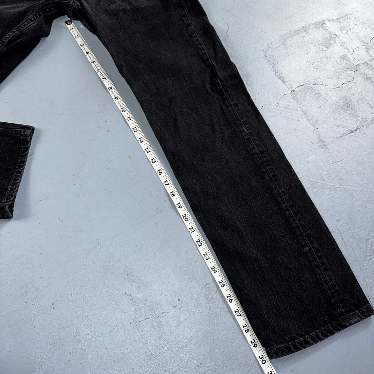 Levis 501 Vintage 90s Mexico Straight Leg Jeans 30x32 Y2K Dark Wash Act 27x30