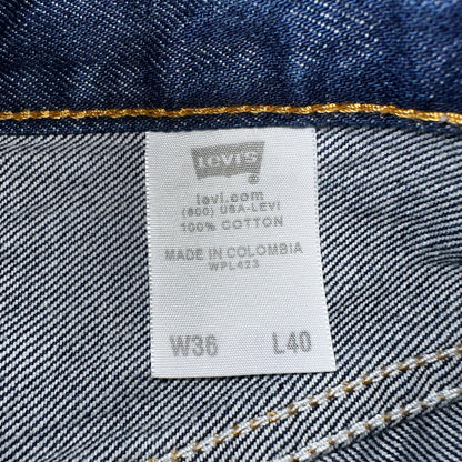 Levis 501 Vintage Y2K 90s XX Straight Leg Jeans Blue Dark Wash 36x40 Act 34x35