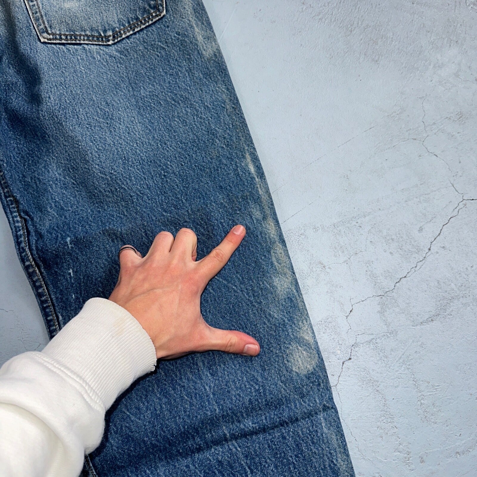 Levis 501 Vintage 90s USA XX Straight Leg Jeans Blue Med Wash 40x30 Act 36x27