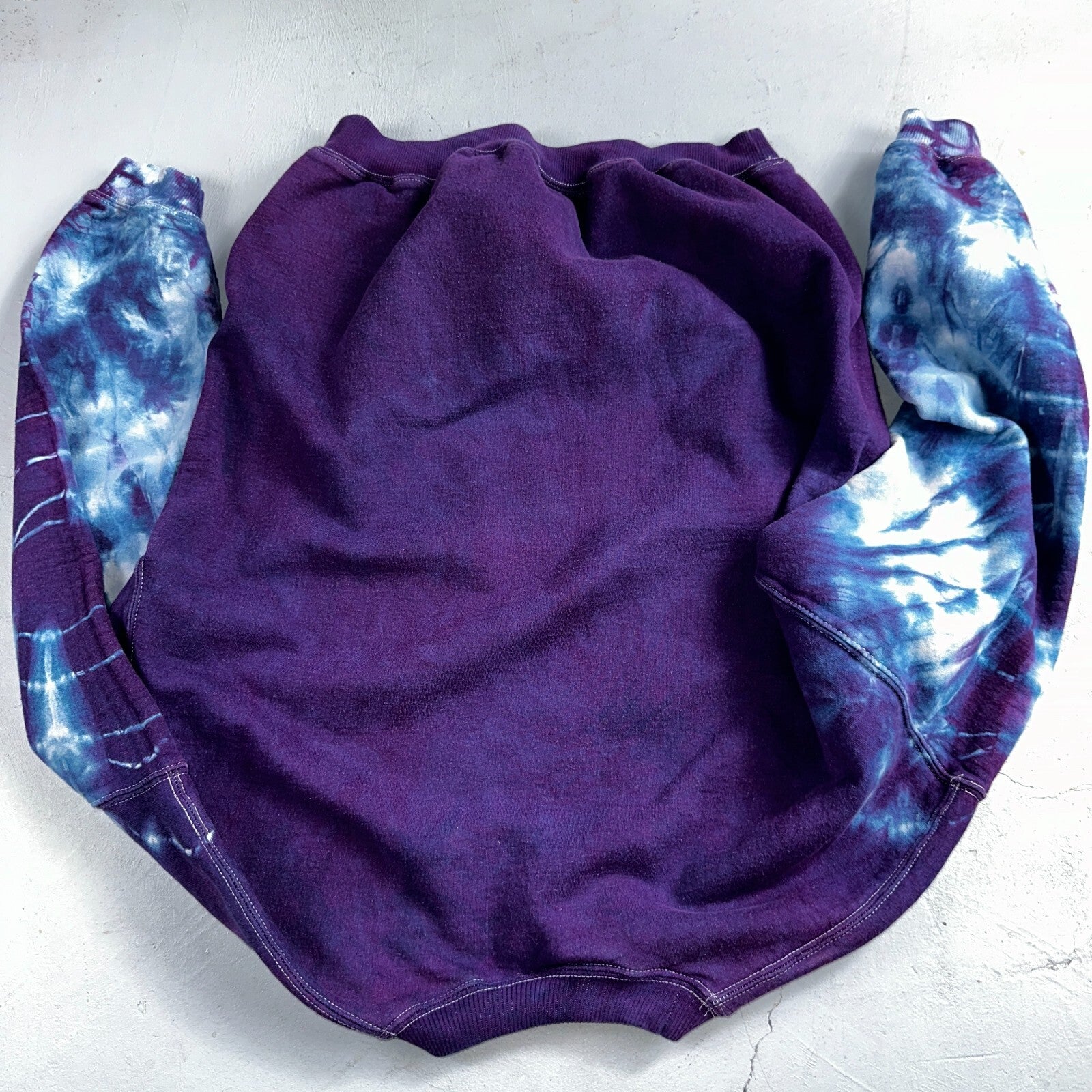 Truman Trail Blazers VTG Y2K Tye Dye Pullover Sweatshirt Crew Purple Portland